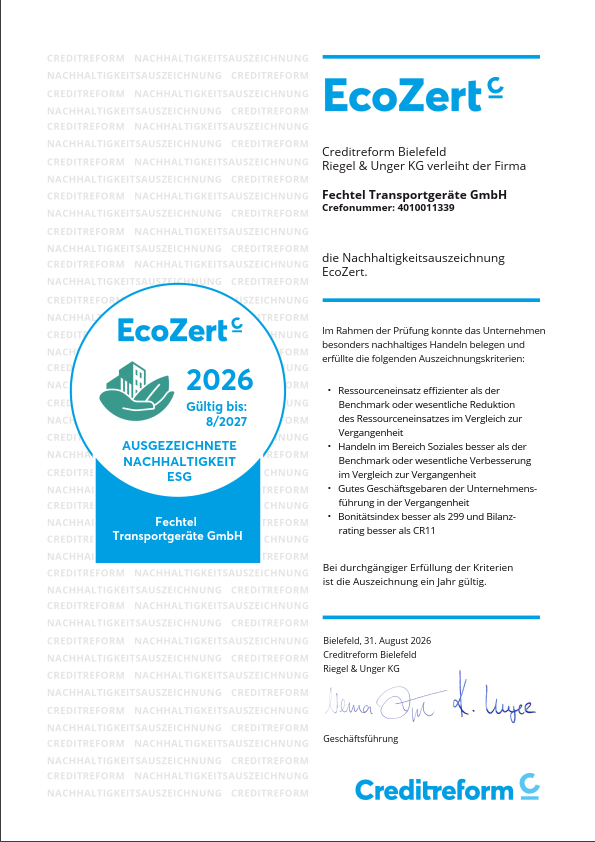 ECO Zertifikat 2026