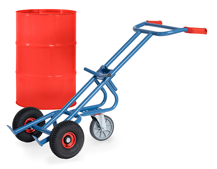 fetra Drum trolley 1072 with pneumatic tyres