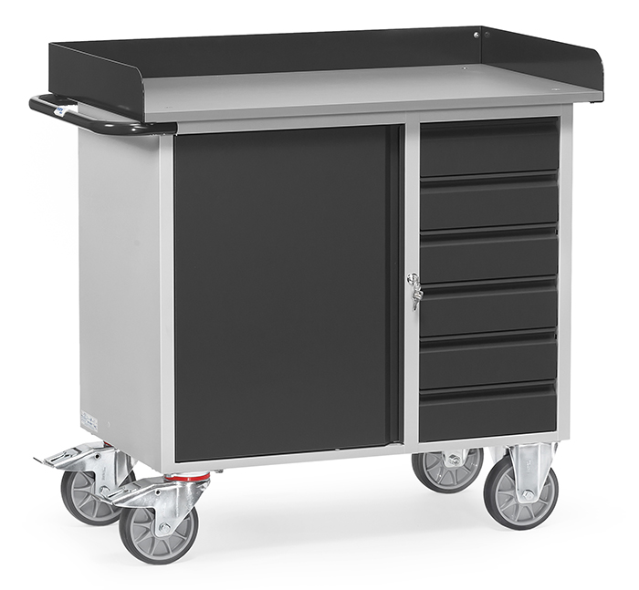 fetra Workshop cart GREY-EDITION 12450/7016 with skirting