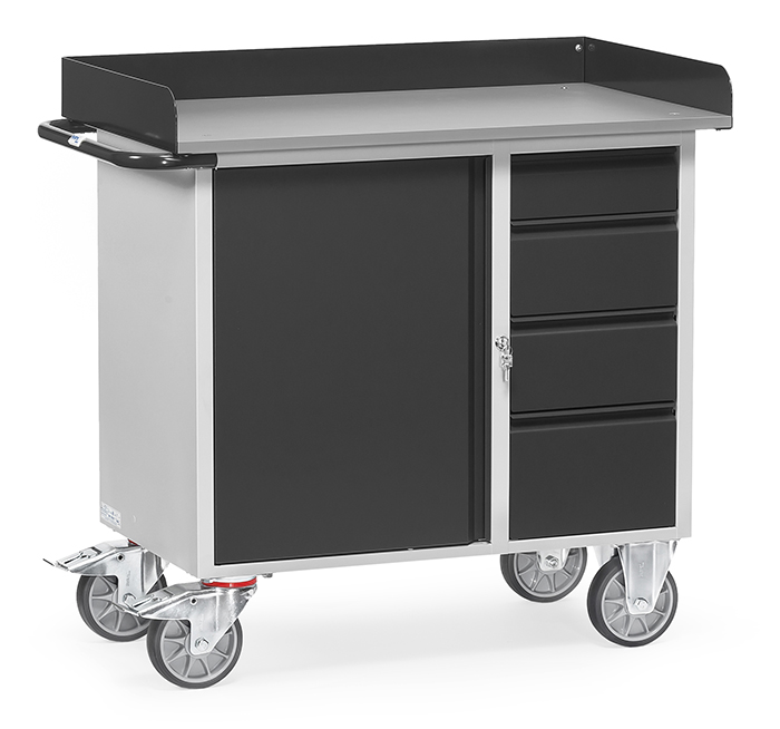 fetra Workshop cart GREY-EDITION 12452/7016 with skirting
