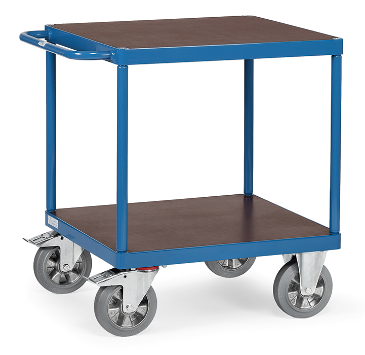 fetra Super-MultiVario-Table top cart 12497 - platform squared 700 x 700 mm, for heavy loads