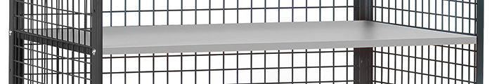 fetra Shelf 1325/7016 slate grey suitable for box carts
