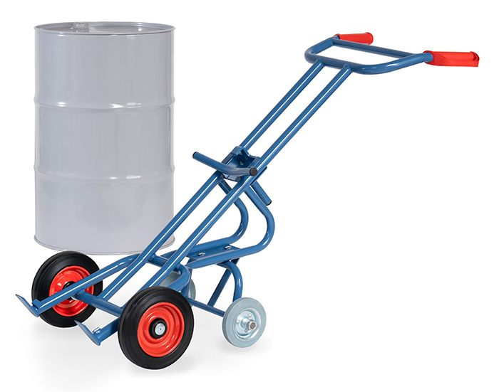 fetra® Drum trolley 2078 - with 2 supporting castor wheels