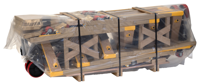 6x fetra® Handpallettruck 2116 ongemonteerd, op pallet - 2,5 t draagvermogen