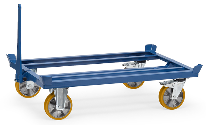fetra® Pallet dolly as tugger train - up to 5 pallet dollies couplable