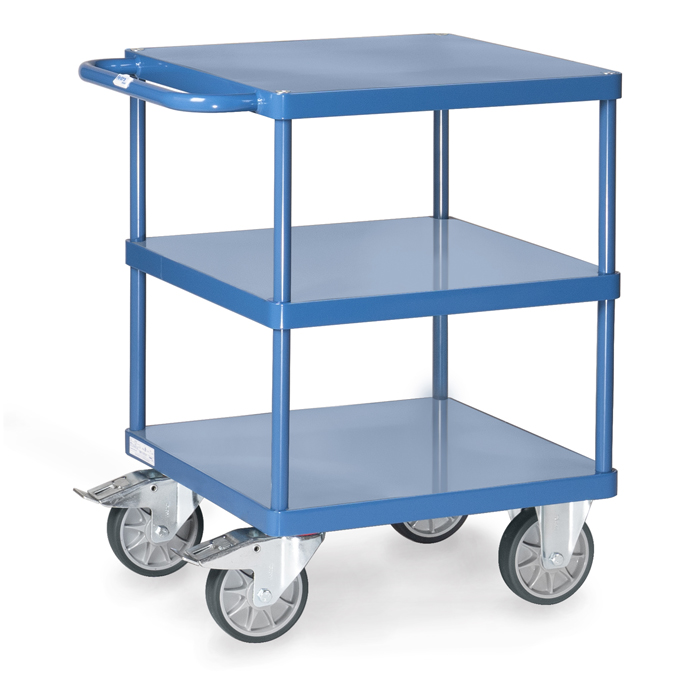 fetra® Tischwagen 2416B - quadratische Ladeflächen