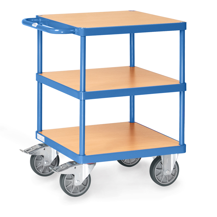 fetra® Tischwagen 2416 - quadratische Ladeflächen