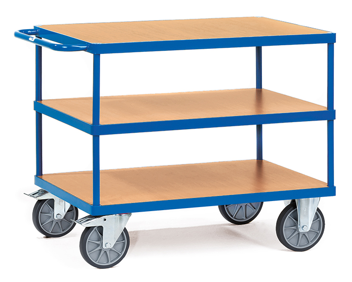 fetra® Table top cart 2422 with 3 shelves