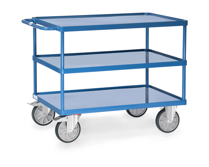 fetra® Table top cart 2422W with 3 shelves