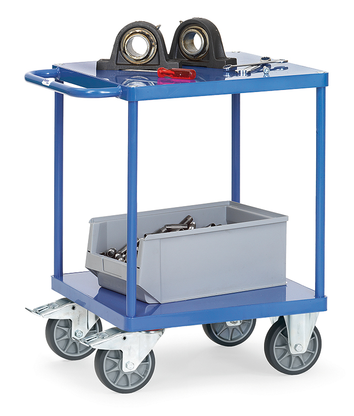 fetra® Table top cart 2496B-squared platform