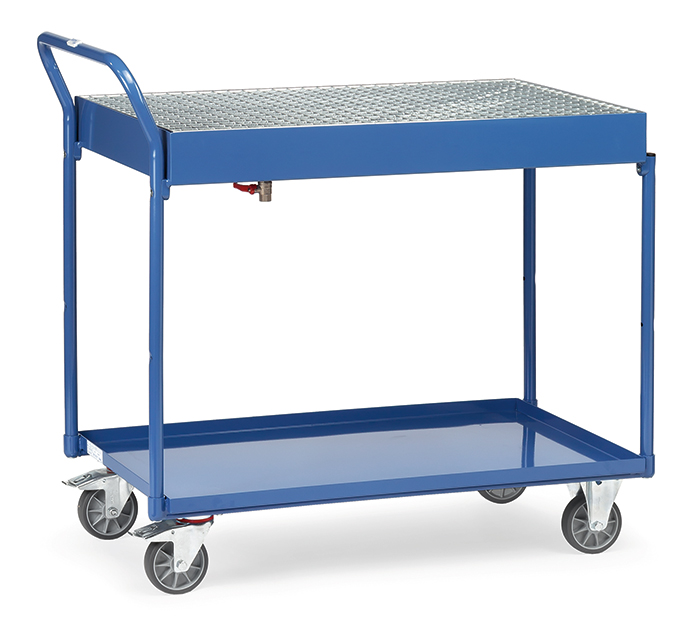 fetra® Table top cart 2722-with steel plate trays