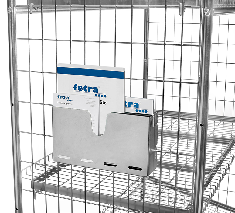 fetra® Document box 28DB for galvanised storeroom trolleys