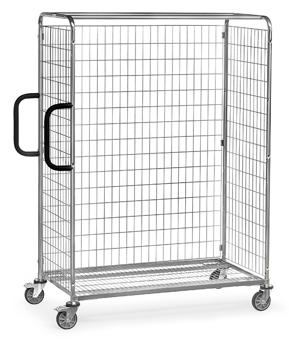 fetra® Screwable back wall 28RW12 for galvanised storeroom trolleys
