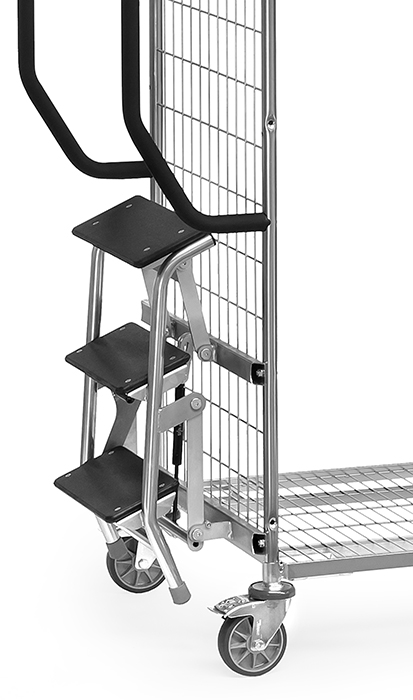 fetra® Steps 28TS6 for galvanised storeroom trolleys