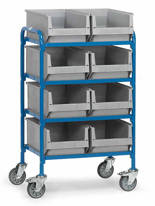 fetra® Storage trolley 32931 with boxes