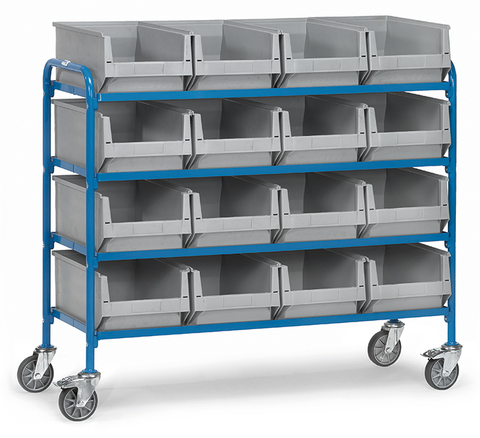 fetra® Storage trolley 32951 with boxes