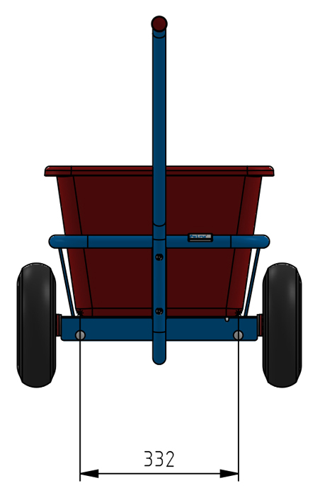 fetra® Hand cart 4101 - 1 axle