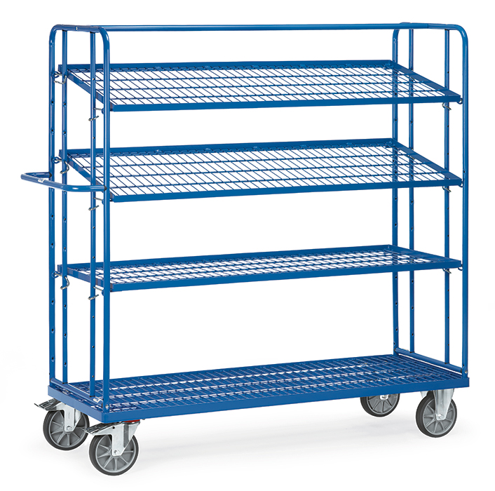 fetra® Shelved trolley with detachable shelves 4495