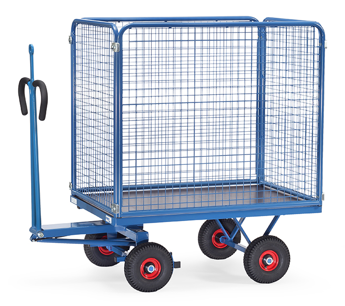 fetra® Hand truck with wire lattice and traction eye 6443LZ