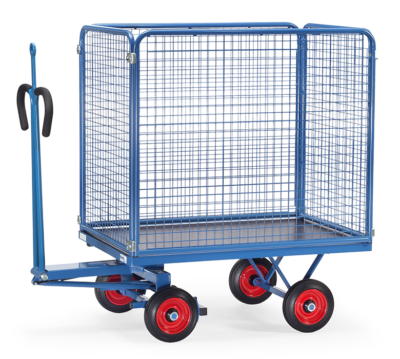 fetra® Hand truck with wire lattice and traction eye 6443VZ