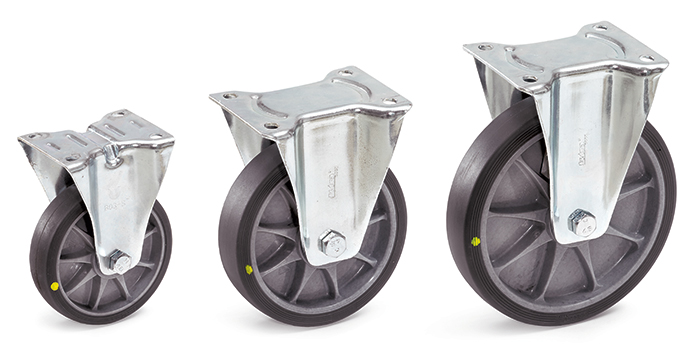 fetra® Fixed-wheel castor ESD-TPE 200 x 40 mm