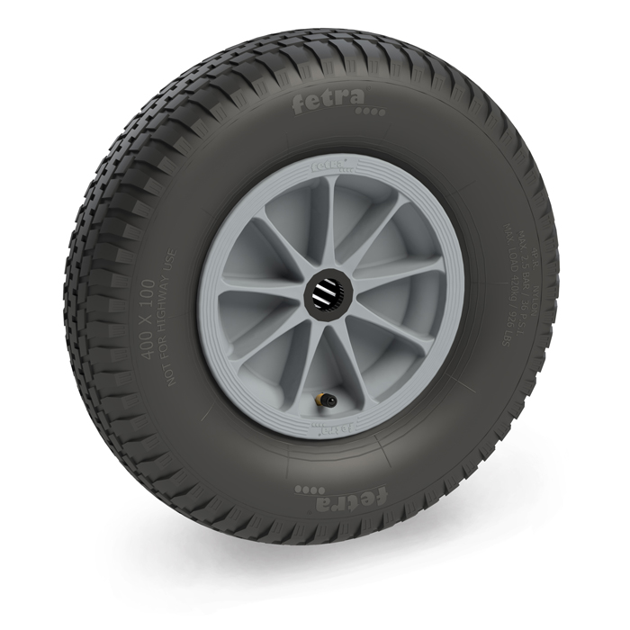 fetra® Pneumatic tyre 72121R - 400 x 100 mm