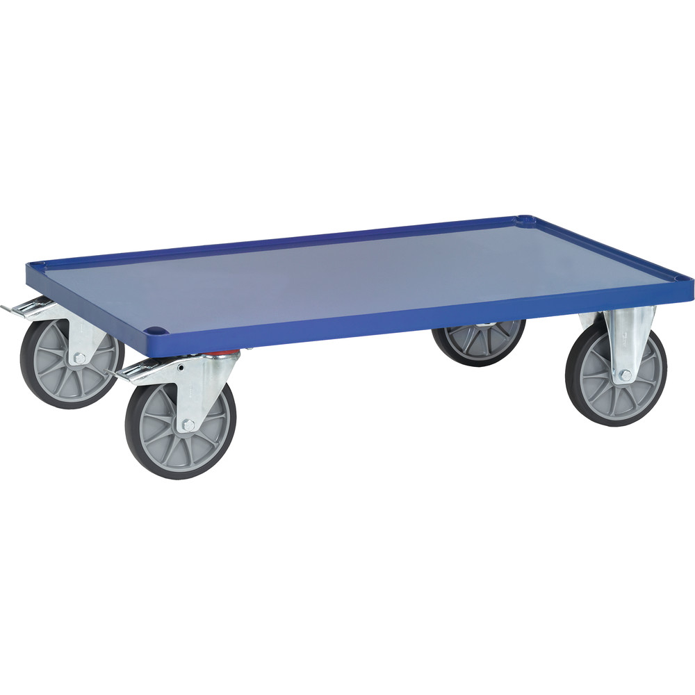 fetra® Fahrrahmen mit Stahlblechwanne E2400WFR für schwere Tischwagen